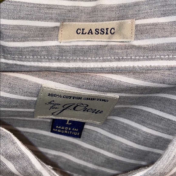 3 j.crew plaid and striped dress shirts - Picture 8 of 8